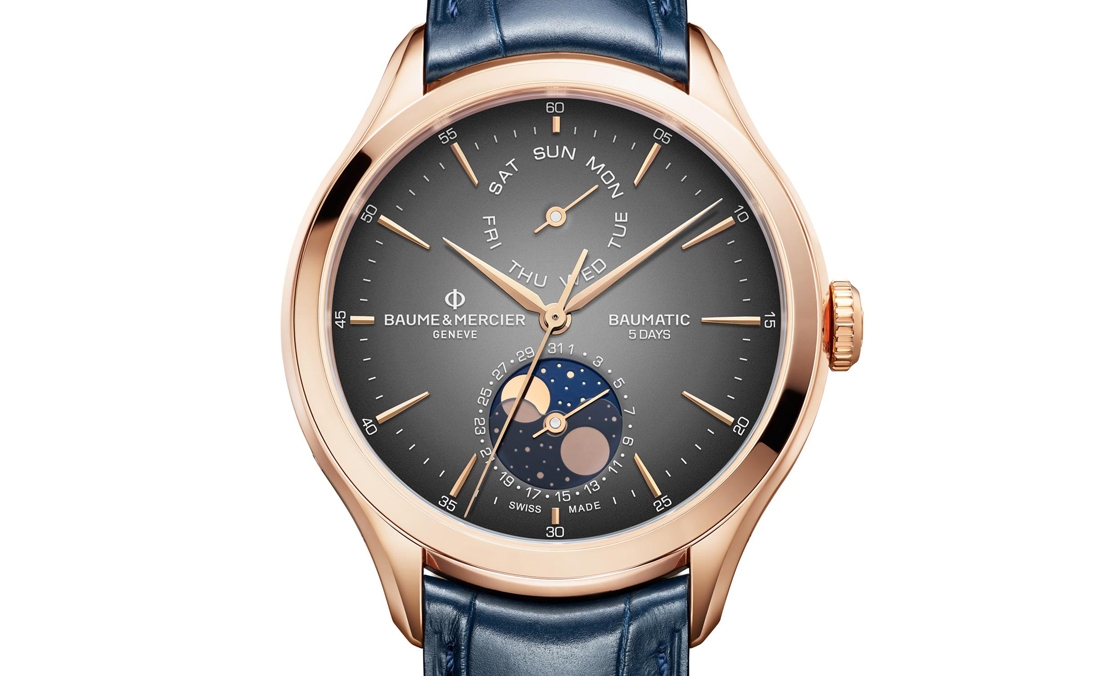 Baume & Mercier - Clifton - M0A10547 - 自有機芯性能再精進｜Baume & Mercier克里頓Baumatic星期日期及月相