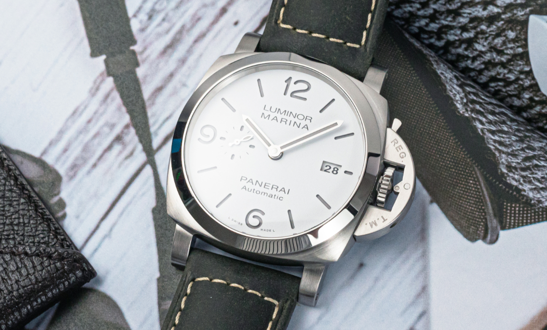 PANERAI - LUMINOR MARINA - PAM01314 - 沛納海首見白色三明治面盤！Luminor Marina PAM01314腕錶