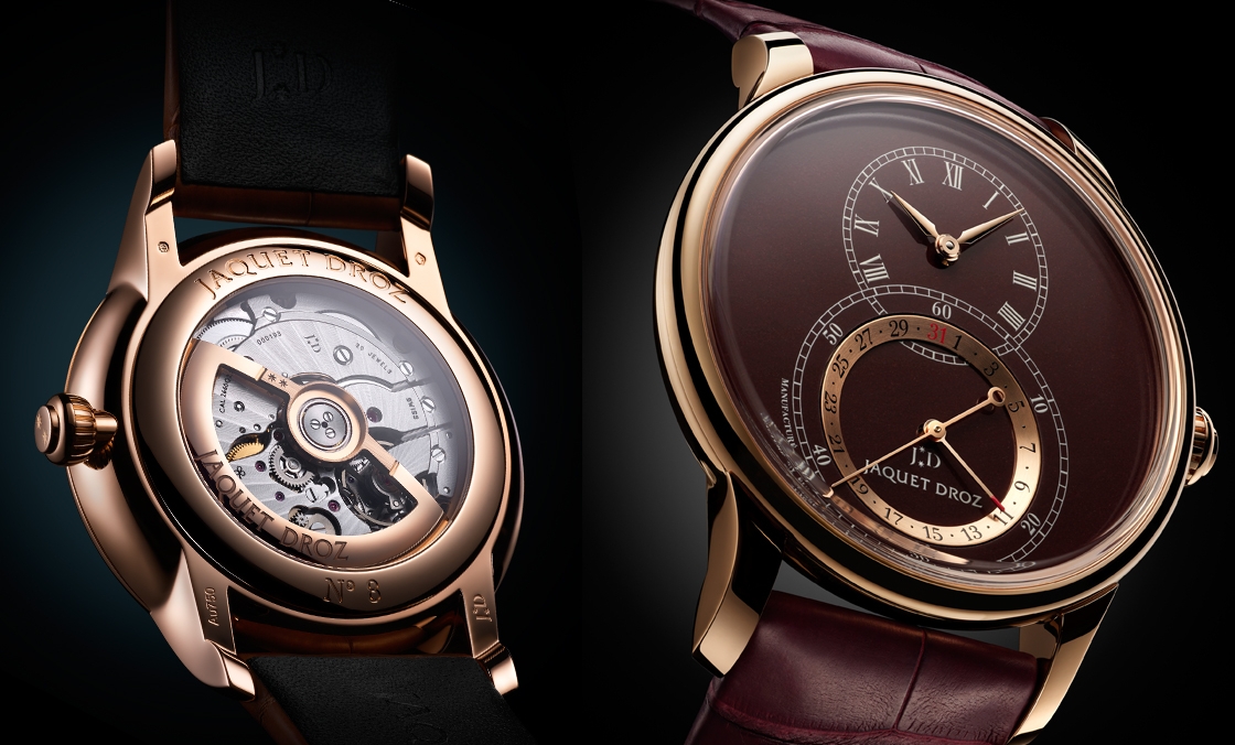 JAQUET DROZ - GRANDE SECONDE - J007020350 - JAQUET DROZ日期顯示大秒針腕錶的全新篇章