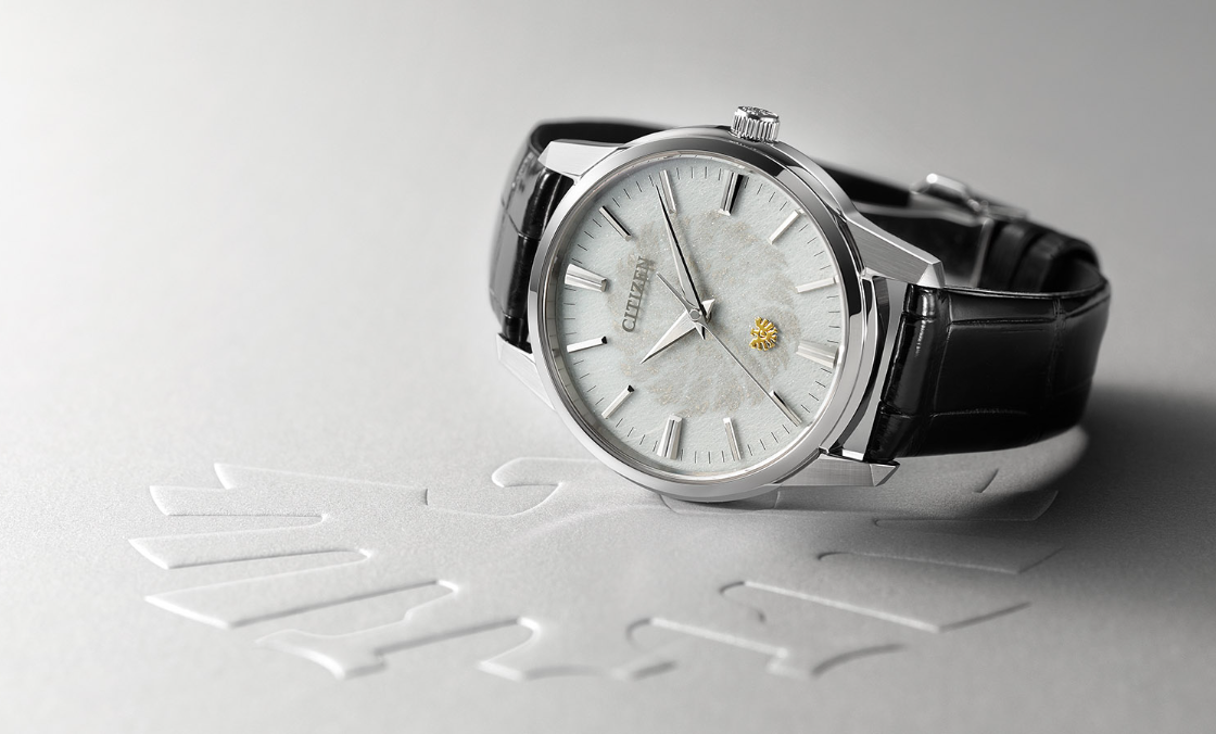 CITIZEN - The CITIZEN - AQ6101-02A - 手造和紙也做錶盤?不僅精準,更追求細膩:The CITIZEN Cal.0100光動能限量錶