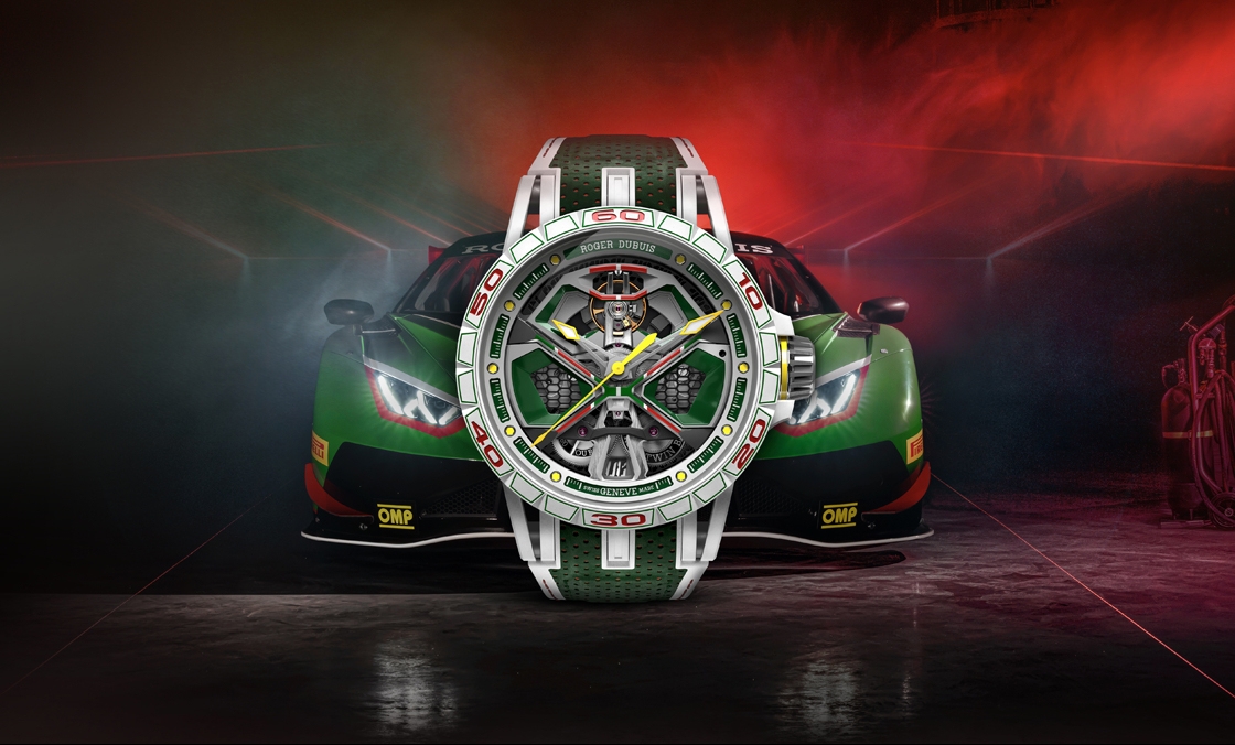 ROGER DUBUIS - EXCALIBUR - RDDBEX1006 - 傳神演繹Lamborghini第三代Huracán賽車！Roger Dubuis Excalibur Spider Huracán單擺輪腕錶