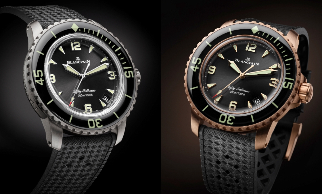 BLANCPAIN - FIFTY FATHOMS - 5010-36B30-B52 - 42mm新成員報到！BLANCPAIN Fifty Fathoms 18K紅金、23級鈦金新款登場