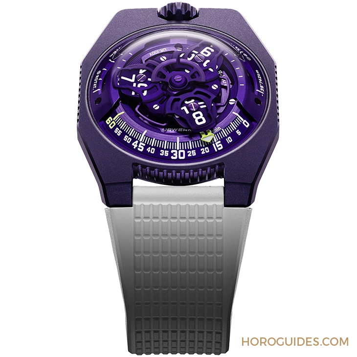 URWERK - SATELLITE - UR-100V ULTRAVIOLET - 遊走在懷舊與科幻之間的味道,URWERK UR-100V UltraViolet紫光奇俠