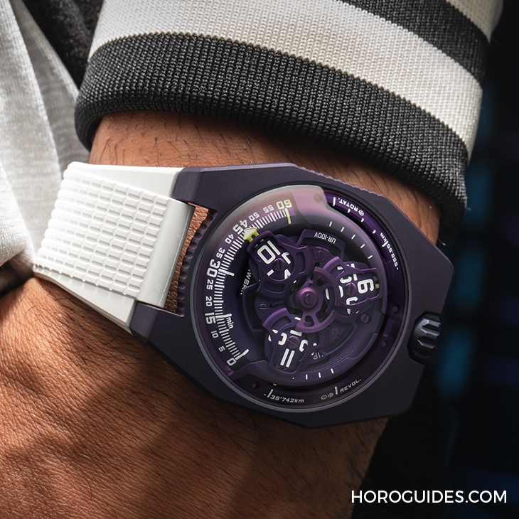 URWERK - SATELLITE - UR-100V ULTRAVIOLET - 遊走在懷舊與科幻之間的味道,URWERK UR-100V UltraViolet紫光奇俠