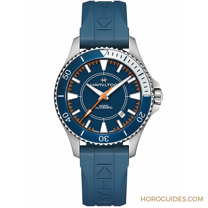HAMILTON - KHAKI NAVY - H82385340 - 以無碳高速艇為靈感，Hamilton卡其海軍系列Scuba腕錶特別版