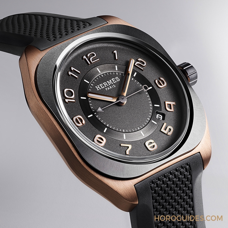 HERMES - H08 - Hermès H08 - 愛馬仕HERMÈS H08腕錶推出玫瑰金奢華版本