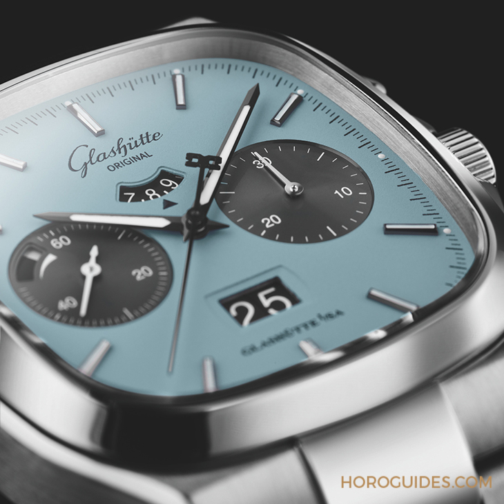 GLASHÜTTE ORIGINAL - SENATOR - 1-37-02-13-02-70 - 格拉蘇蒂七零年代大日曆計時腕錶新色亮相，捕捉1970年代的夏日絢爛