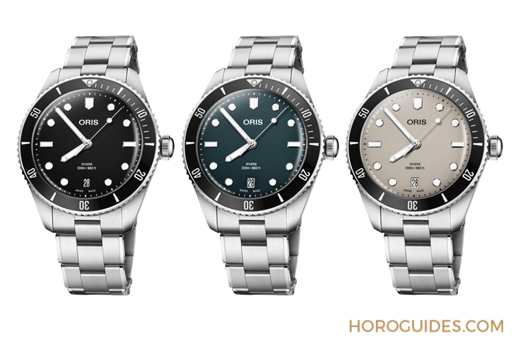ORIS - DIVERS - 01 733 7795 4054-Set - 1960年代復古味|Oris Divers Date系列升級亮相
