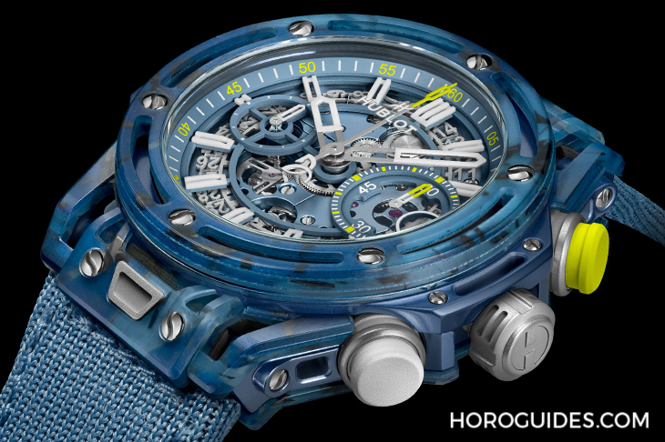 HUBLOT - BIG BANG - 441.QKB.5120.NR.DJO24 - 這支錶有他的網球魂！以球拍與球衣纖維入作的HUBLOT BIG BANG UNICO喬科維奇計時碼錶