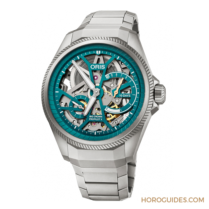 ORIS - PROPILOT - 01 115 7759 7117-Set - 蛇信指針、10日動力，Oris推出歷來首只生肖錶：ProPilot蛇年限量腕錶