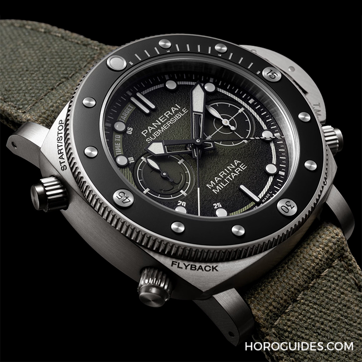PANERAI - SUBMERSIBLE - PAM01699 - 意大利海軍航空新兵報到！PANERAI全新Submersible Chrono Marina Militare體驗版PAM01699登場