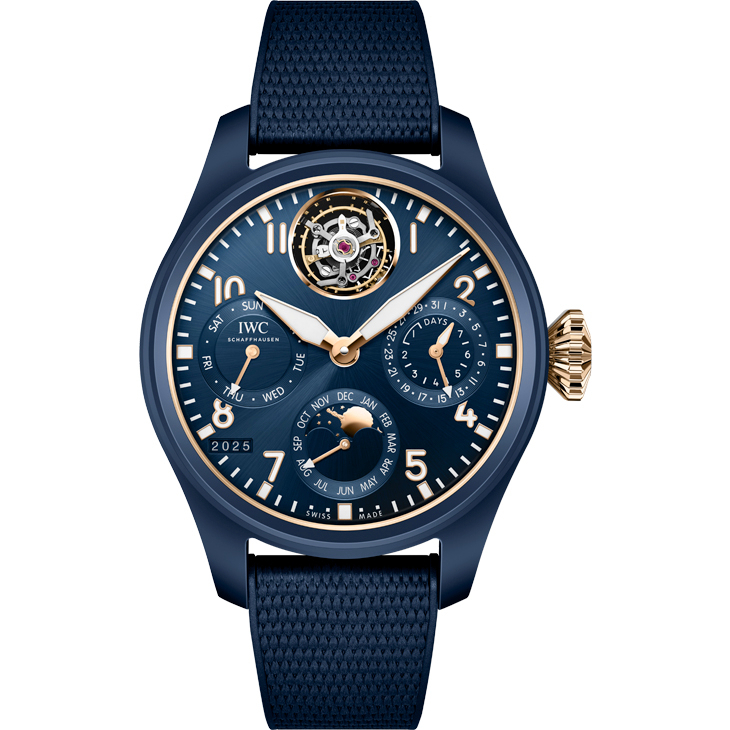 IWC - PILOT - IW504901 - 深藍陶瓷詮釋詩意經典,IWC小王子萬年曆陀飛輪腕錶IW504901限量登場