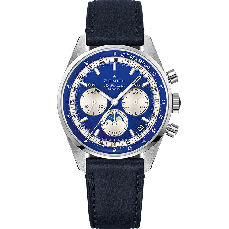 ZENITH - CHRONOMASTER - 03.3400.3610/51.C910 - 致敬160年傳承，ZENITH Chronomaster三重日曆計時碼錶青金石新款登場