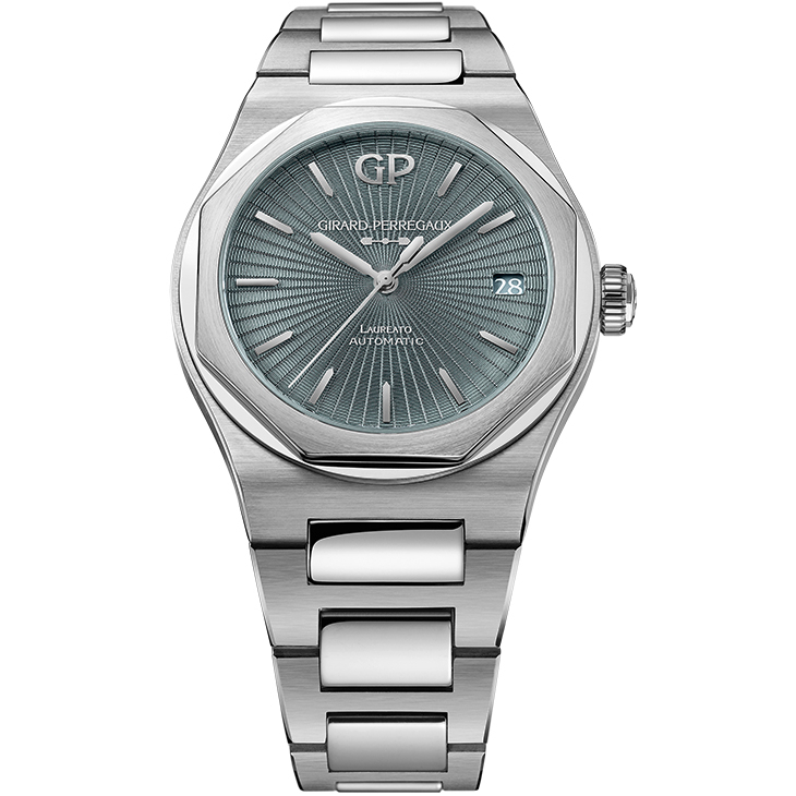 GIRARD-PERREGAUX - LAUREATO - 81010-11-3475-1CM - GP芝柏表再推Laureato力作，灰色琺瑯錶盤質感再升級