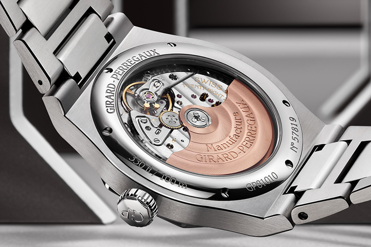 GIRARD-PERREGAUX - LAUREATO - 81010-11-3475-1CM - GP芝柏表再推Laureato力作，灰色琺瑯錶盤質感再升級