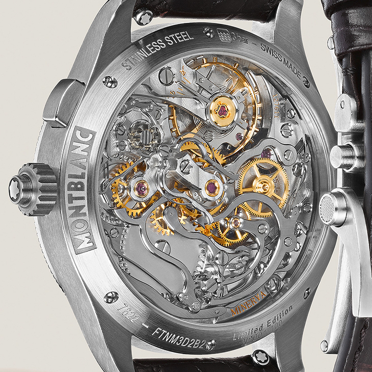 MONTBLANC - 1858 - 134029 - 向1930年代Minerva軍用計時經典致敬|Montblanc 1858追針計時腕錶限量版100