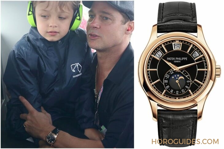 BREITLING - [名人錶盒]盤點百年靈代言人Brad Pitt的名錶收藏，除了PP、勞力士還有......