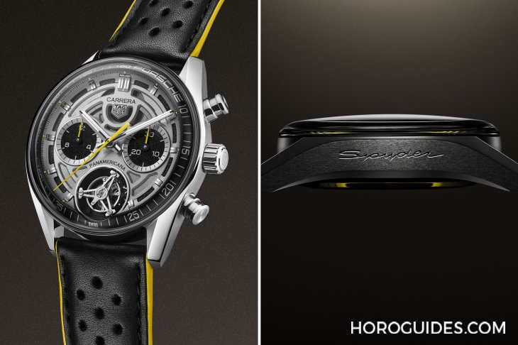 TAG HEUER - CARRERA - CBS5012.FC6571 - 三大傳奇交會！TAG HEUER全新Carrera x Porsche陀飛輪計時碼錶，向卡萊拉泛美公路賽致敬