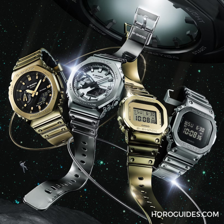 CASIO - G-SHOCK - GM-2100YM-8A - 質感 x 舒適:G-SHOCK全新Fine Metallic系列,金屬質感的進化型矽膠錶帶