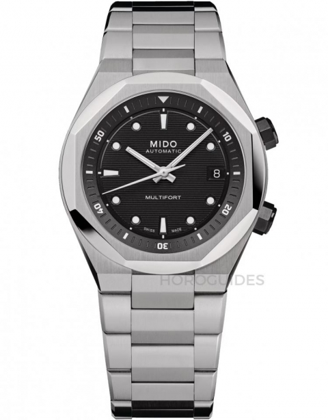 MIDO - MULTIFORT - M047.507.11.051.00 - 入門級八角形錶圈運動錶！MIDO推出全新Multifort 8 Two Crowns