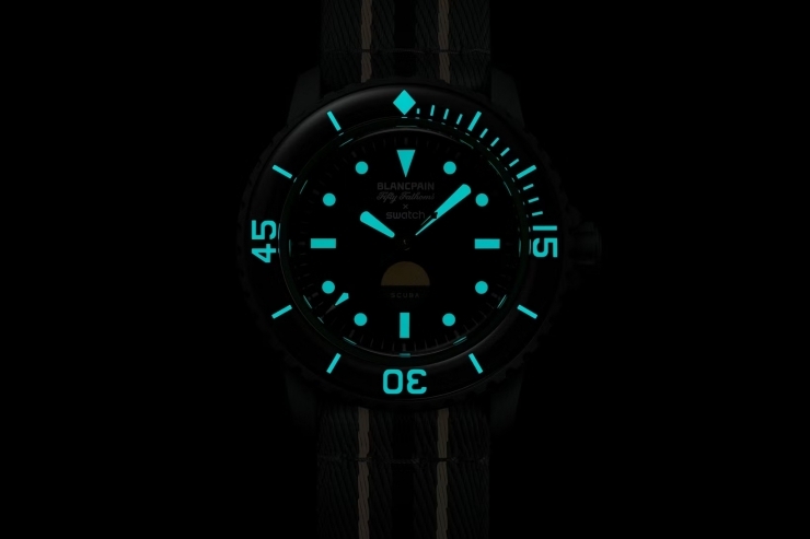 SWATCH - Blancpain X Swatch - SO35G100 - Blancpain X Swatch再推新作:Green Abyss腕錶延續五十噚潛水血統