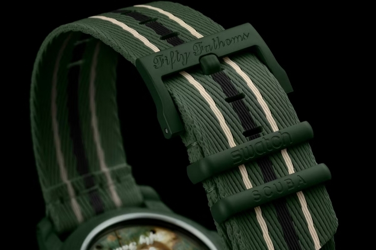 SWATCH - Blancpain X Swatch - SO35G100 - Blancpain X Swatch再推新作:Green Abyss腕錶延續五十噚潛水血統