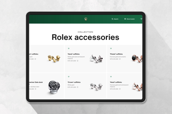 ROLEX - SUBMARINER - 909010LN-0001 - 你是勞力士鐵粉嗎?從潛水錶到座鐘及袖扣,勞力士推出配飾系列