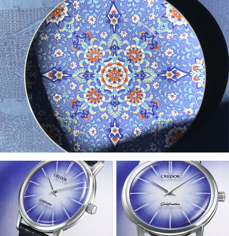 CREDOR - Goldfeather - GCBY991 - CREDOR 推出伊萬里燒瓷面腕錶，Goldfeather GCBY991 限量登場