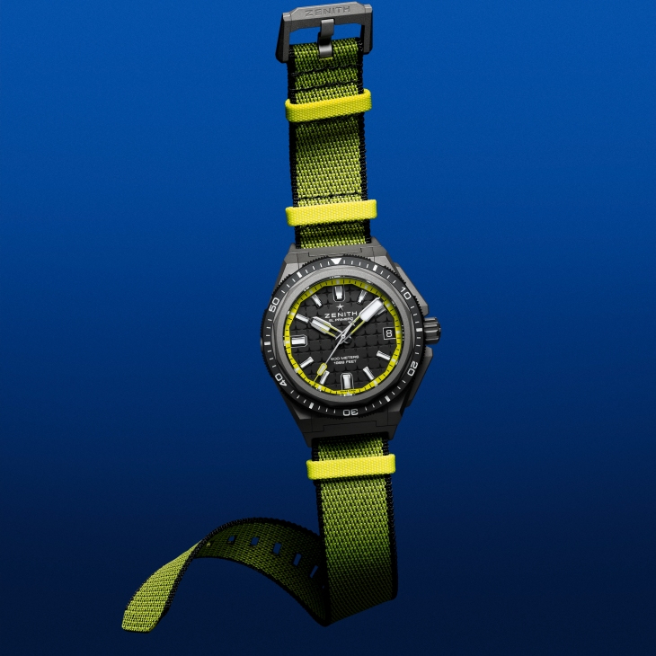 ZENITH - DEFY - 97.A3648.670/21.M3648 - 深海黑黄魅影|ZENITH為Defy系列兩款潛水錶推出全新Shadow版本