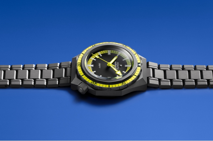 ZENITH - DEFY - 97.A3648.670/21.M3648 - 深海黑黄魅影|ZENITH為Defy系列兩款潛水錶推出全新Shadow版本