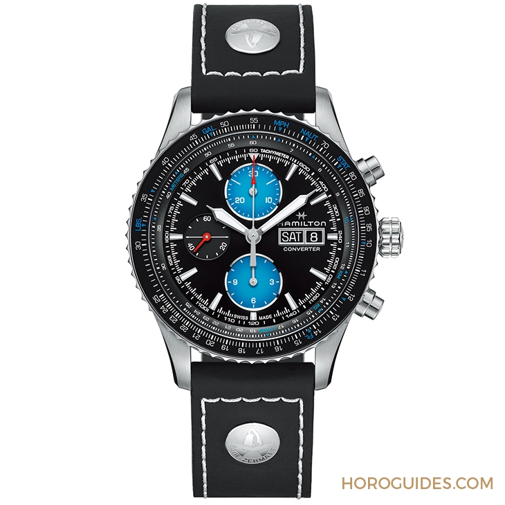 HAMILTON - KHAKI AVIATION - H76706730 - 向空中救援精銳致敬|HAMILTON Khaki Aviation系列Air Zermatt Converter限量計時碼錶