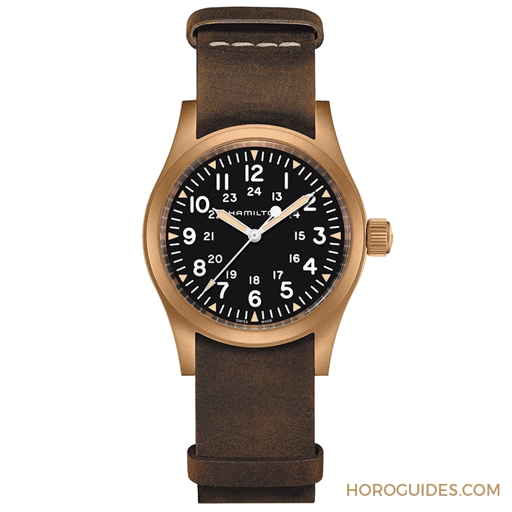 HAMILTON - KHAKI FIELD - H69459530 - 青銅、軍用風，雙重魅力加持｜漢米爾頓Khaki Field卡其野戰系列青銅機械腕錶