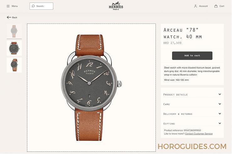 HERMES - CAPE COD - 043771WW00 - Hermès e-Store在港上線!隨時隨地選購大熱品項