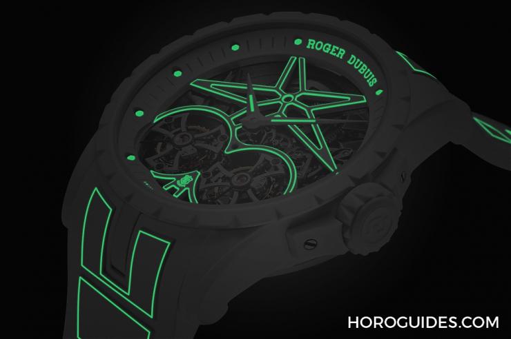 ROGER DUBUIS - EXCALIBUR - RDDBEX0900 - 製錶界首見至輕素材加持!越夜越光的Roger Dubuis Excalibur Twofold