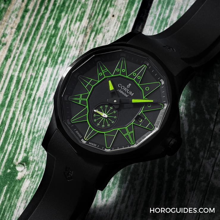 CORUM - ADMIRAL - A395/04004 - 黑潮湧現，五色齊發｜Corum Admiral 42 Automatic Full Black