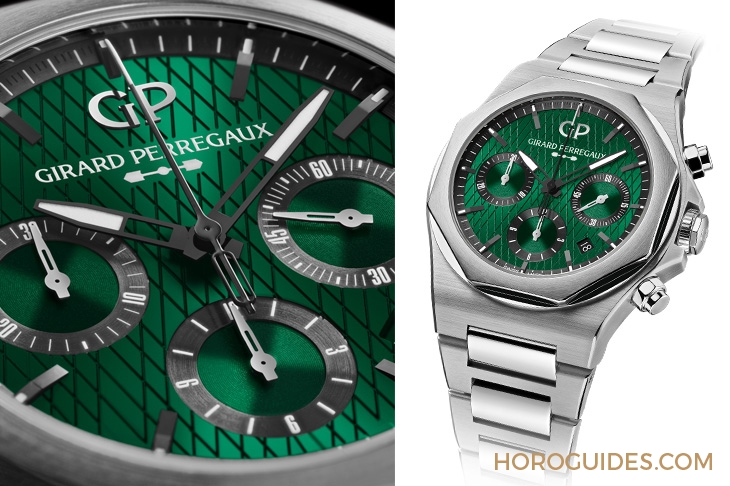 GIRARD-PERREGAUX - LAUREATO - 81020-11-001-11A - 有一種綠，叫做英國賽車綠｜GP Laureato桂冠系列Aston Martin特別版計時腕錶