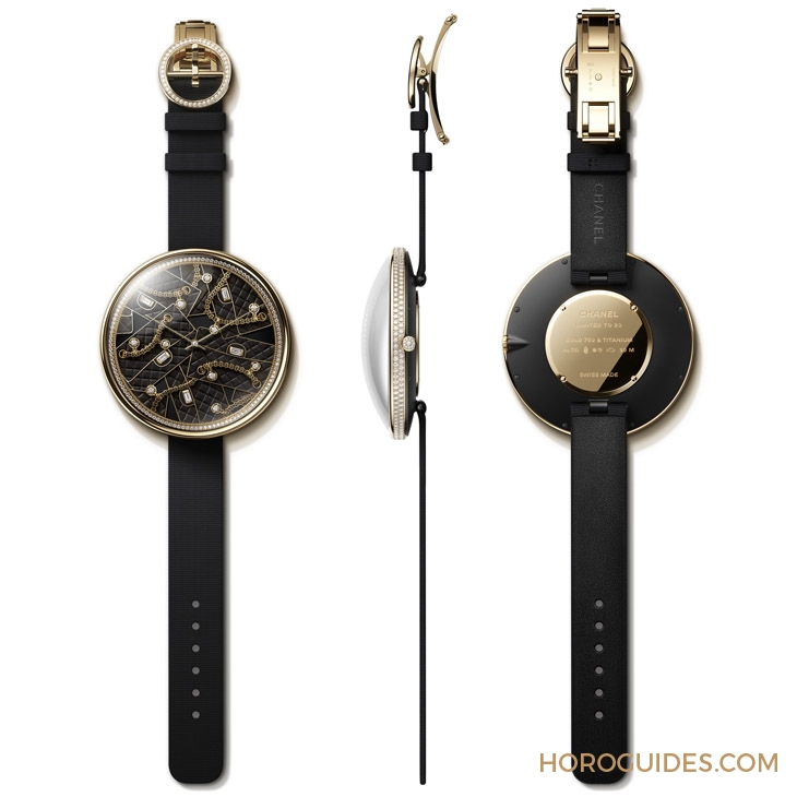 CHANEL - MADEMOISELLE PRIVÉ - H9463 - 直徑55mm的圓,一個充滿CHANEL風格意象的袖珍世界|Mademoiselle Privé Pique-Aiguilles 腕錶系列