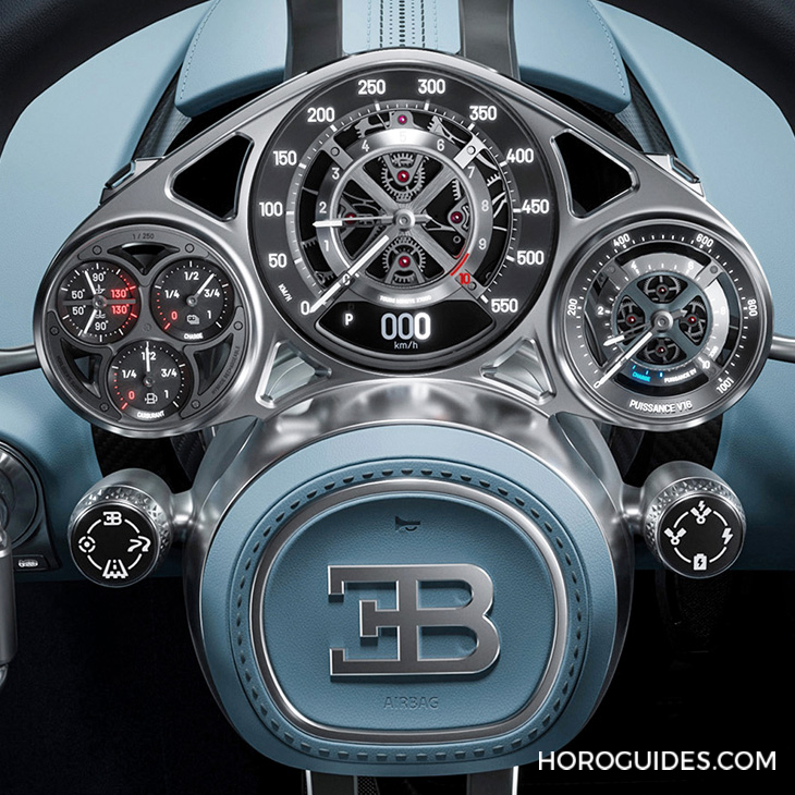 JACOB & CO. - BUGATTI - BU300.22.AA.AA.A - 戴著走的V16氣缸引擎｜Jacob & Co.發表超跑Bugatti Tourbillon同名限量腕錶