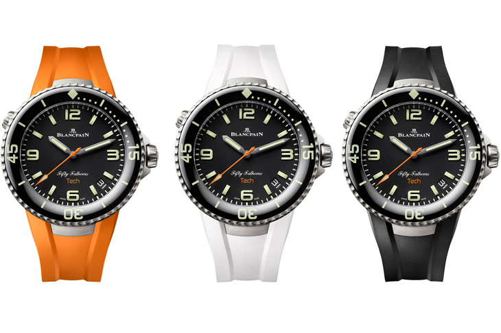 BLANCPAIN - FIFTY FATHOMS - 5029-12B30-94A - 寶珀全新錶帶快拆系統，五十噚Tech-nicolors腕錶率先採用