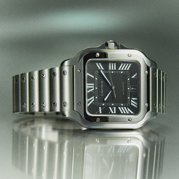 CARTIER - SANTOS DE CARITER - WSSA0089 - 微噴砂鈦金屬錶殼、導入夜光效果｜Santos de Cartier大型款2025年新作