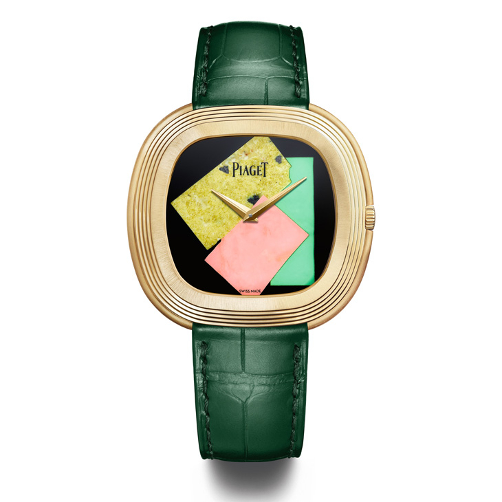 PIAGET - ANDY WARHOL - G0A50243 - 寶石版普普拼貼！Piaget Andy Warhol系列 Collage 18K黃金彩色寶石面盤自動上鍊腕錶