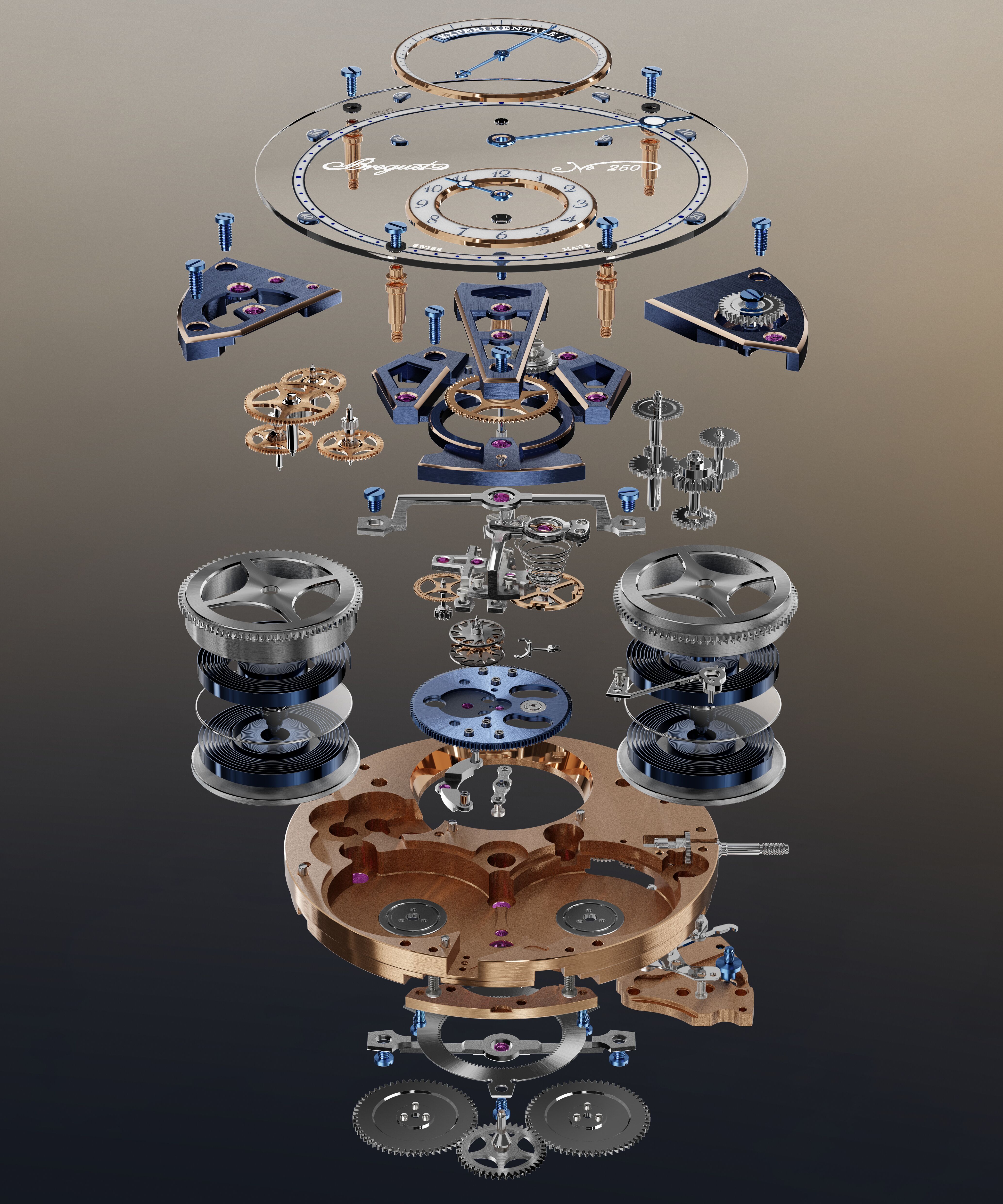 BREGUET - MARINE - E001BH/S9/5ZV - Breguet  Experimentale 1：以 10 赫茲磁力擒縱陀飛輪開啟未來製錶新篇章