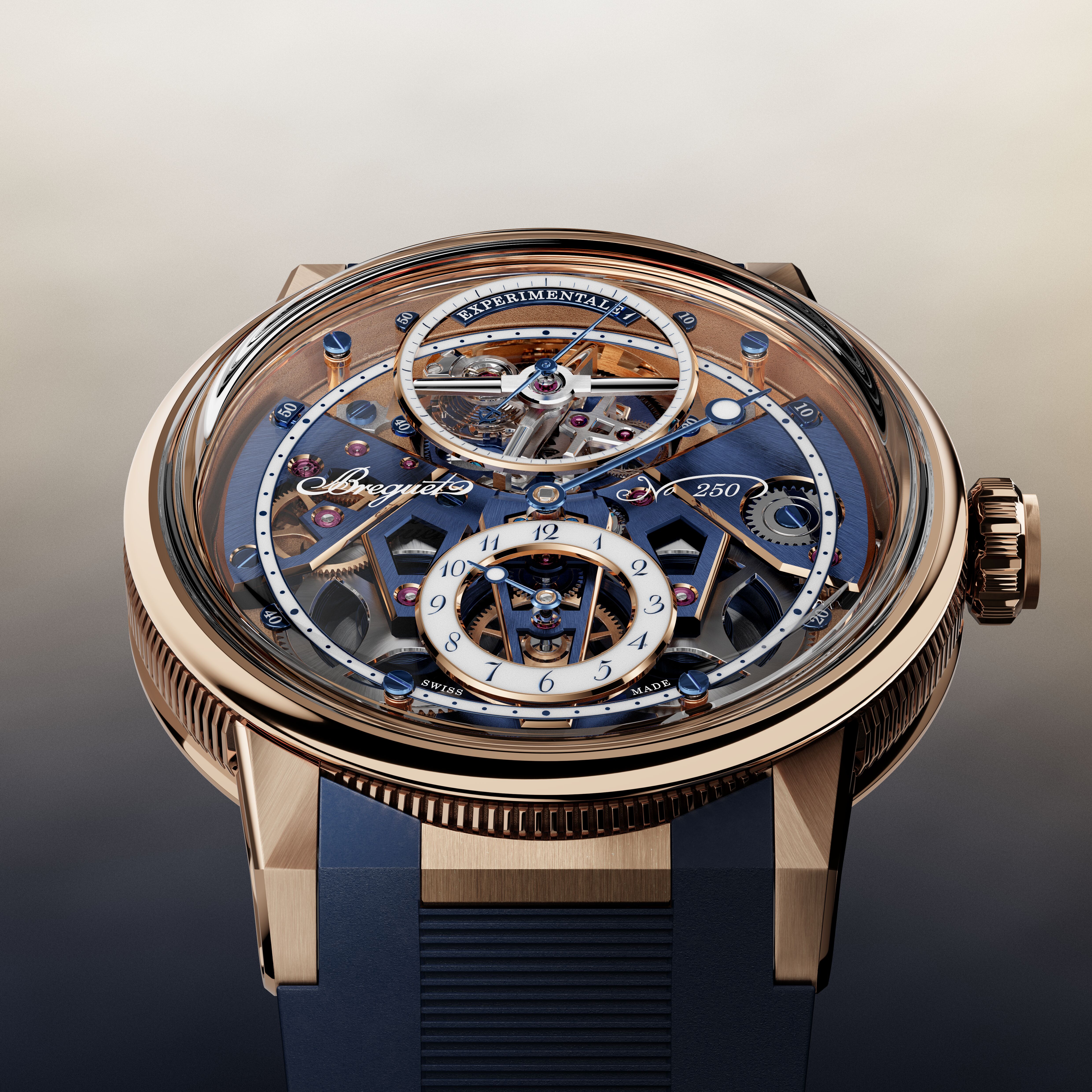 BREGUET - MARINE - E001BH/S9/5ZV - Breguet  Experimentale 1：以 10 赫茲磁力擒縱陀飛輪開啟未來製錶新篇章