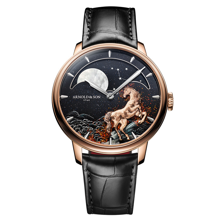 ARNOLD & Son - PERPETUAL MOON - 1GLBR.Z11A.C1293A - 火馬奔騰|Arnold & Son Perpetual Moon馬年限量腕錶