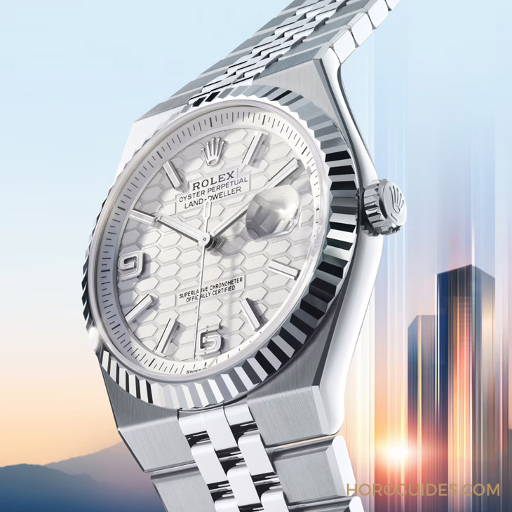 ROLEX - Land-Dweller - 127334-0001 - 既熟悉、又新穎的勞力士：重點解析Land-Dweller新錶面、機芯、一體式鍊帶