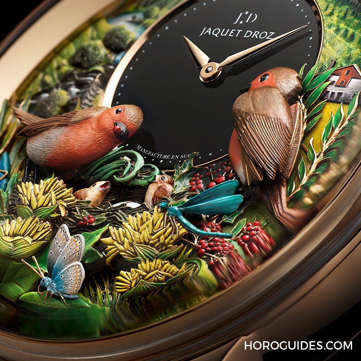 JAQUET DROZ - AUTOMATA - J031033211 - 知更報喜響妙音|JAQUET DROZ Bird Repeater 300th Anniversary Edition