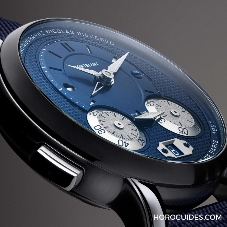 MONTBLANC - STAR - 130985 - 鋼藍、全黑與巴黎釘紋的全新活力｜MONTBLANC Star Legacy Nicolas Rieussec計時碼錶
