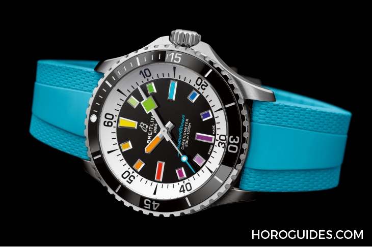 BREITLING - SUPEROCEAN - A17375211B2S4 - 彩虹時標面、46mm千米深潛新錶同步現身｜BREITLING Superocean系列新錶