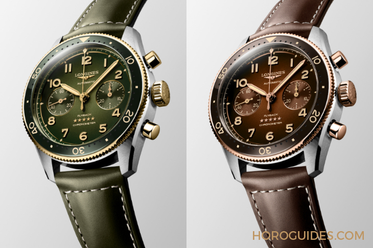 LONGINES - SPIRIT - L3.802.1.53.6 - LONGINES Spirit再掀熱潮！Spirit Zulu Time鈦金屬腕錶與計時碼錶間金新色登場