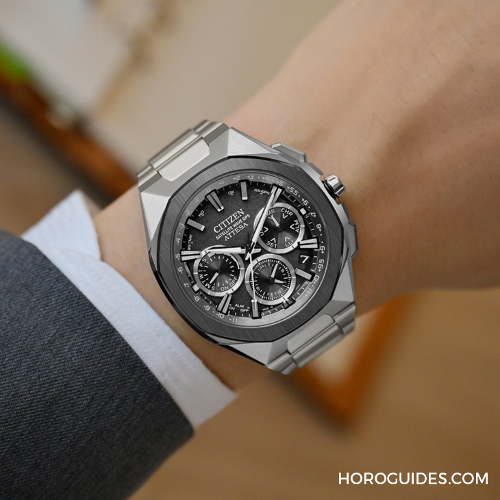 CITIZEN - Attesa - CC4104-53E - 「鈦」厲害的精準!CITIZEN ATTESA系列首款陶瓷錶圈光動能GPS衛星對時腕錶及全新光動能電波時計